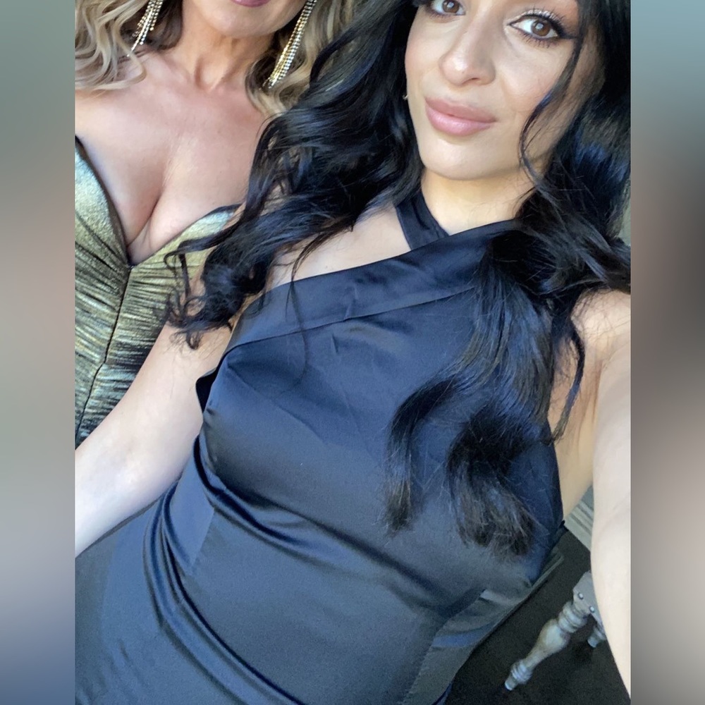 Black maxi dress